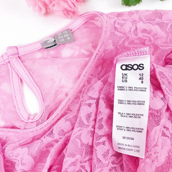 💖 SOLD 💖 BNWOT ASOS Cute Kawaii Pink Frilly Top - Picture 4 of 4